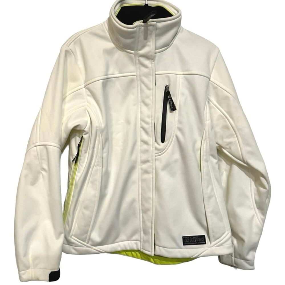 Killtec Women's‎ Softshell Jacket Size 8 White 3-Layer Performance Fleece Lined